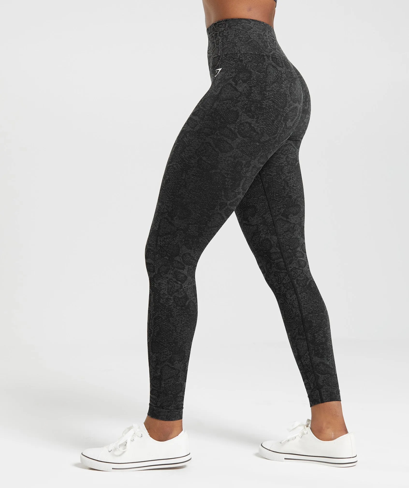 Gymshark Adapt Animal Seamless Leggings - Urban Grey/Black