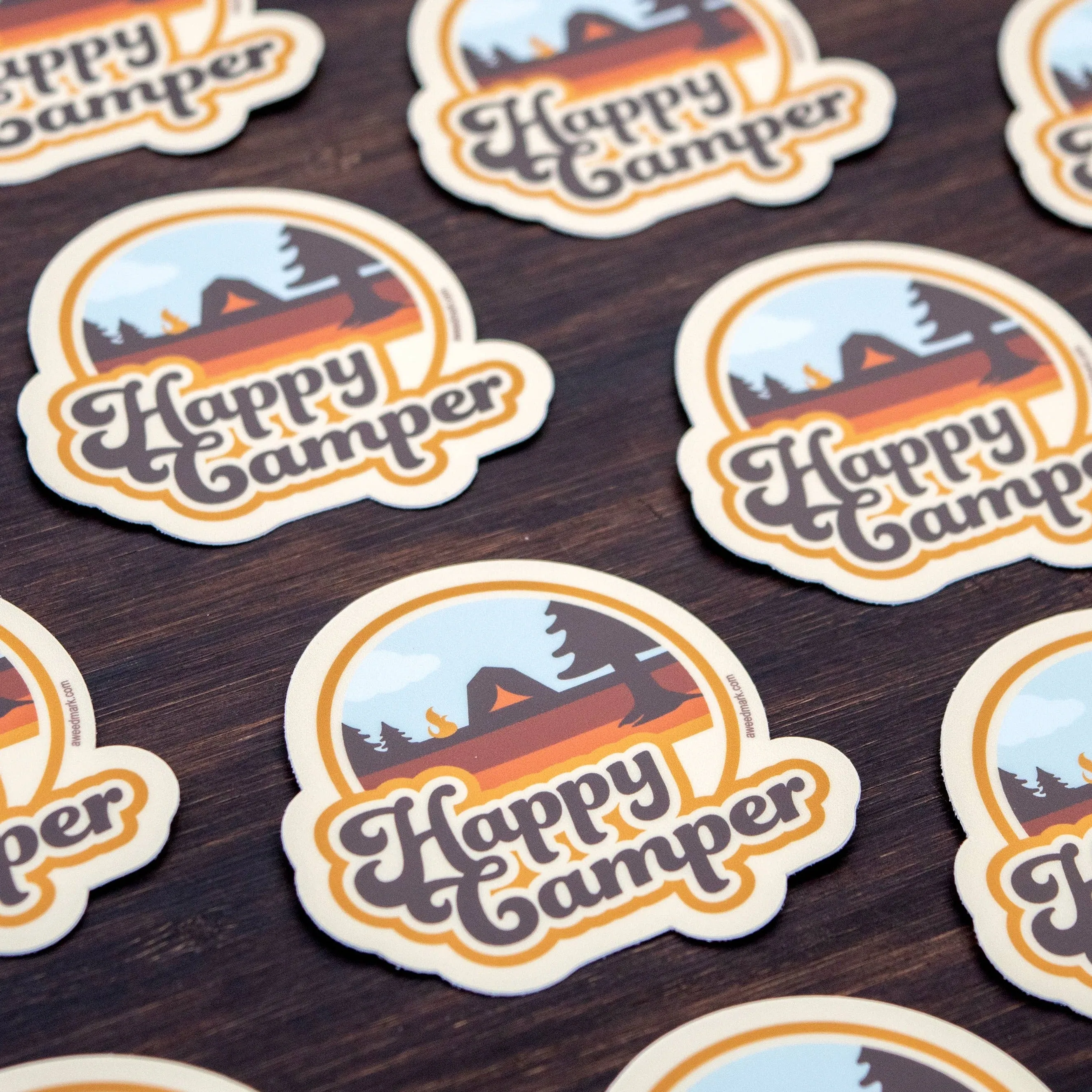 Happy Camper Retro | Sticker