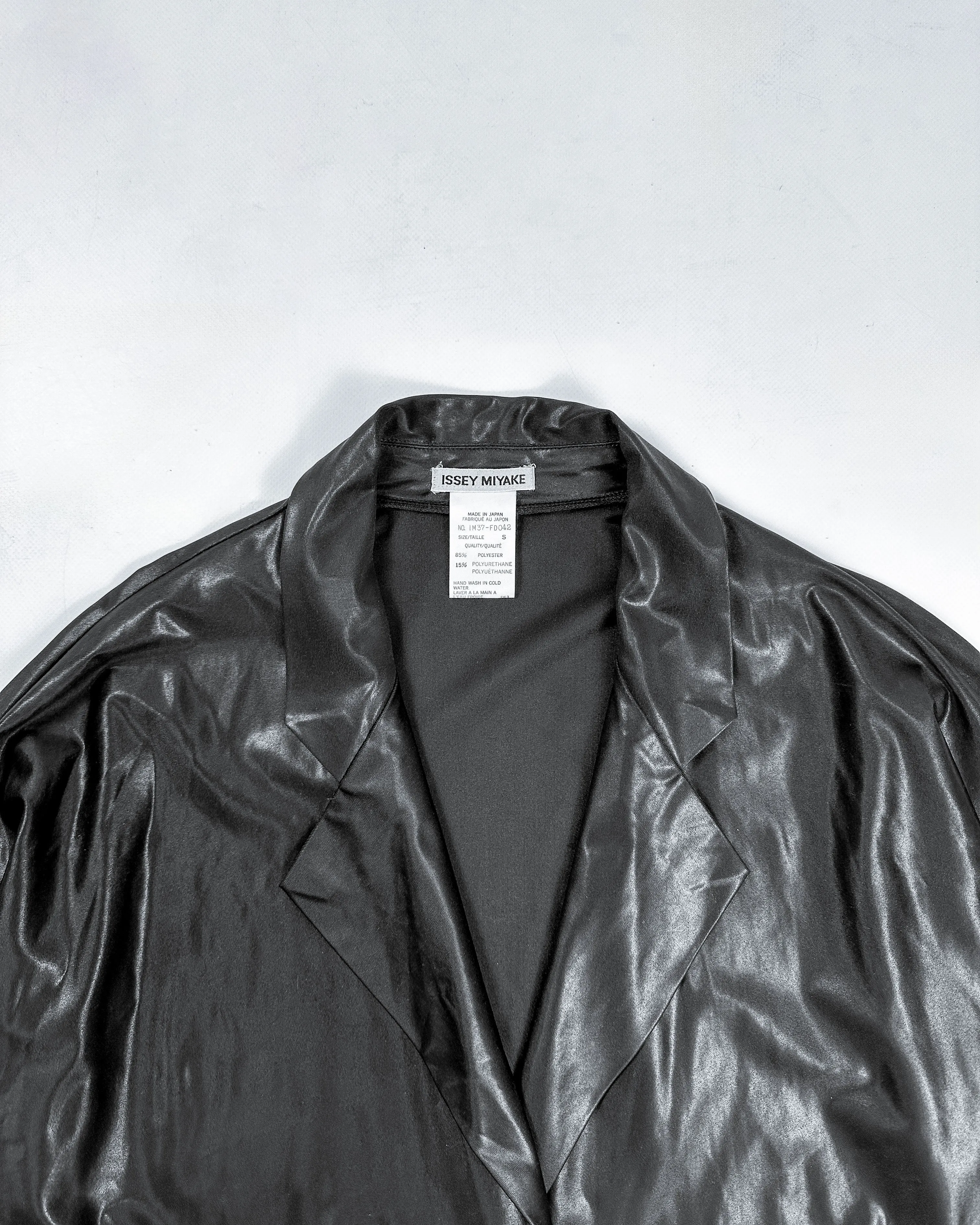 Issey Miyake Fluid Tanned Black Jacket 1990's