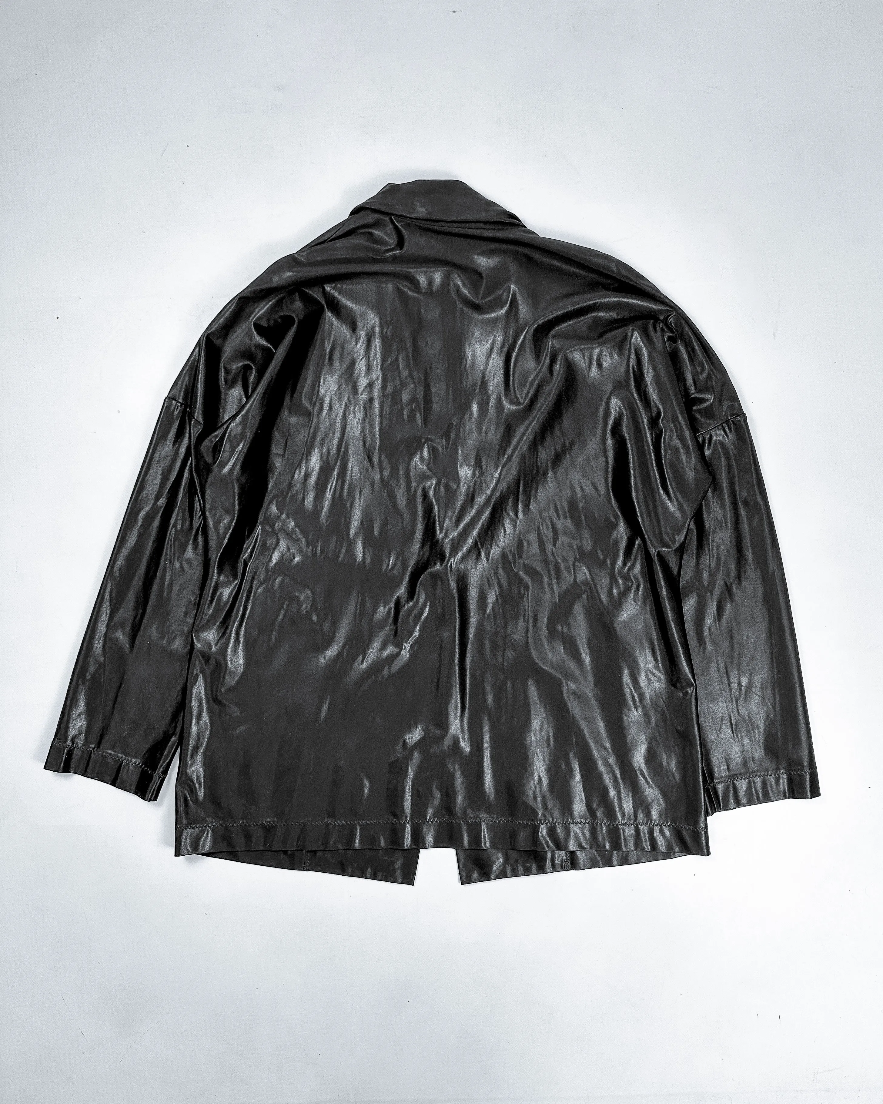 Issey Miyake Fluid Tanned Black Jacket 1990's