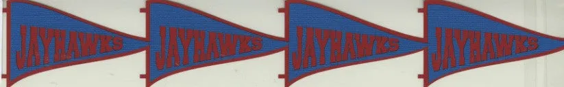 Jayhawk Pennant Layered Die Cut