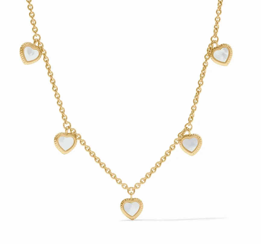 Julie Vos Heart Delicate Charm Necklace