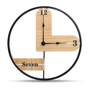 KULEDM Rustic Farmhouse Wall Clock