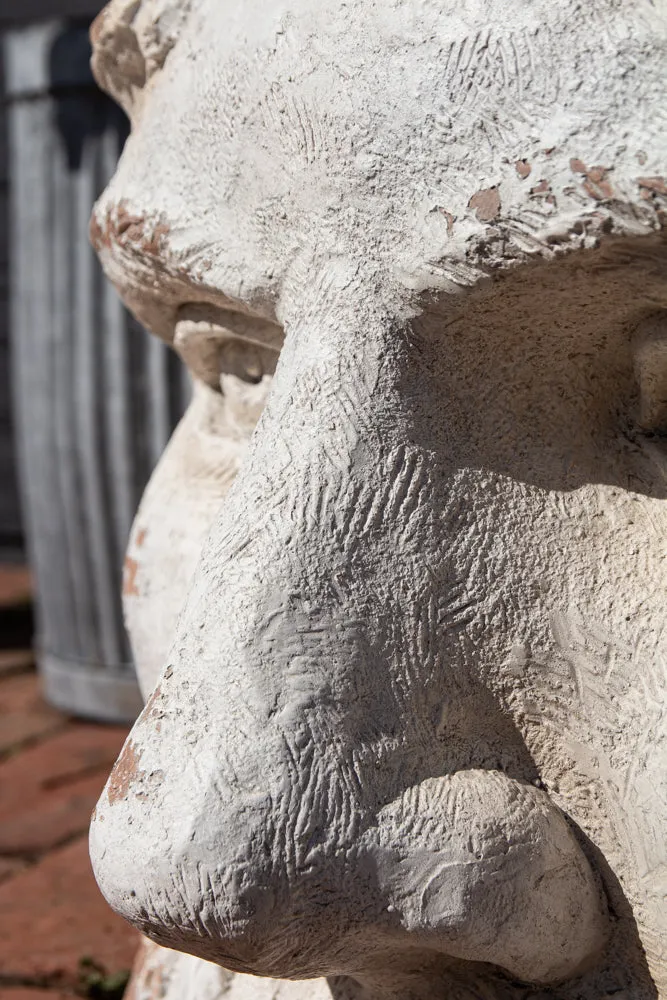 Large Rustic Stone Effect Classical Face Planter