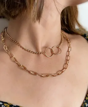 Layered Chunky Chain Gold