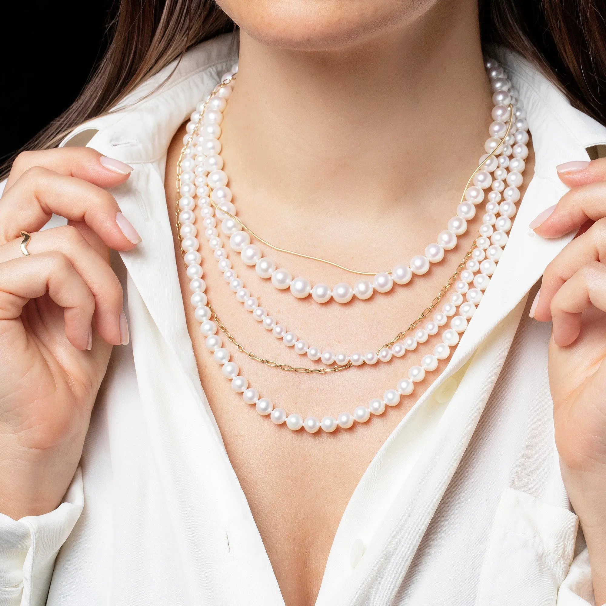 Layered Pearl Necklace