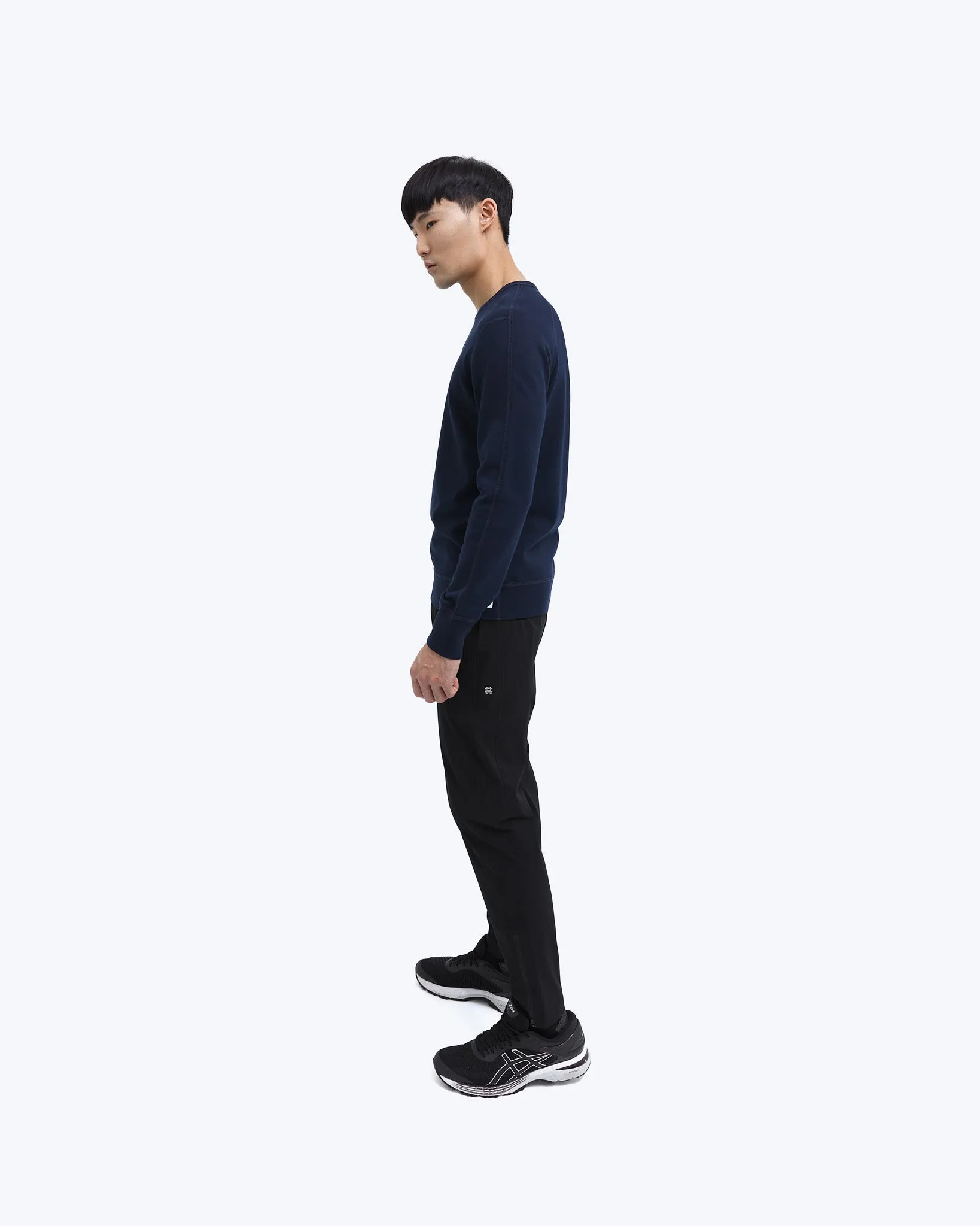 Lightweight Terry Slim Crewneck