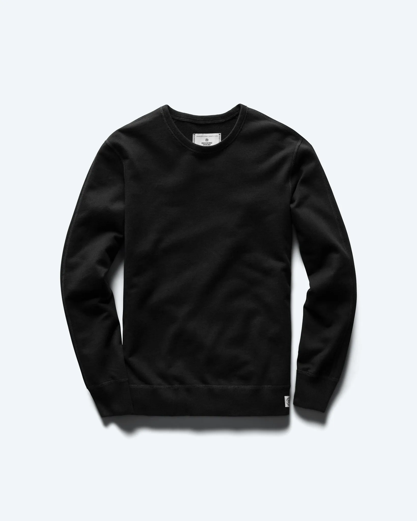 Lightweight Terry Slim Crewneck