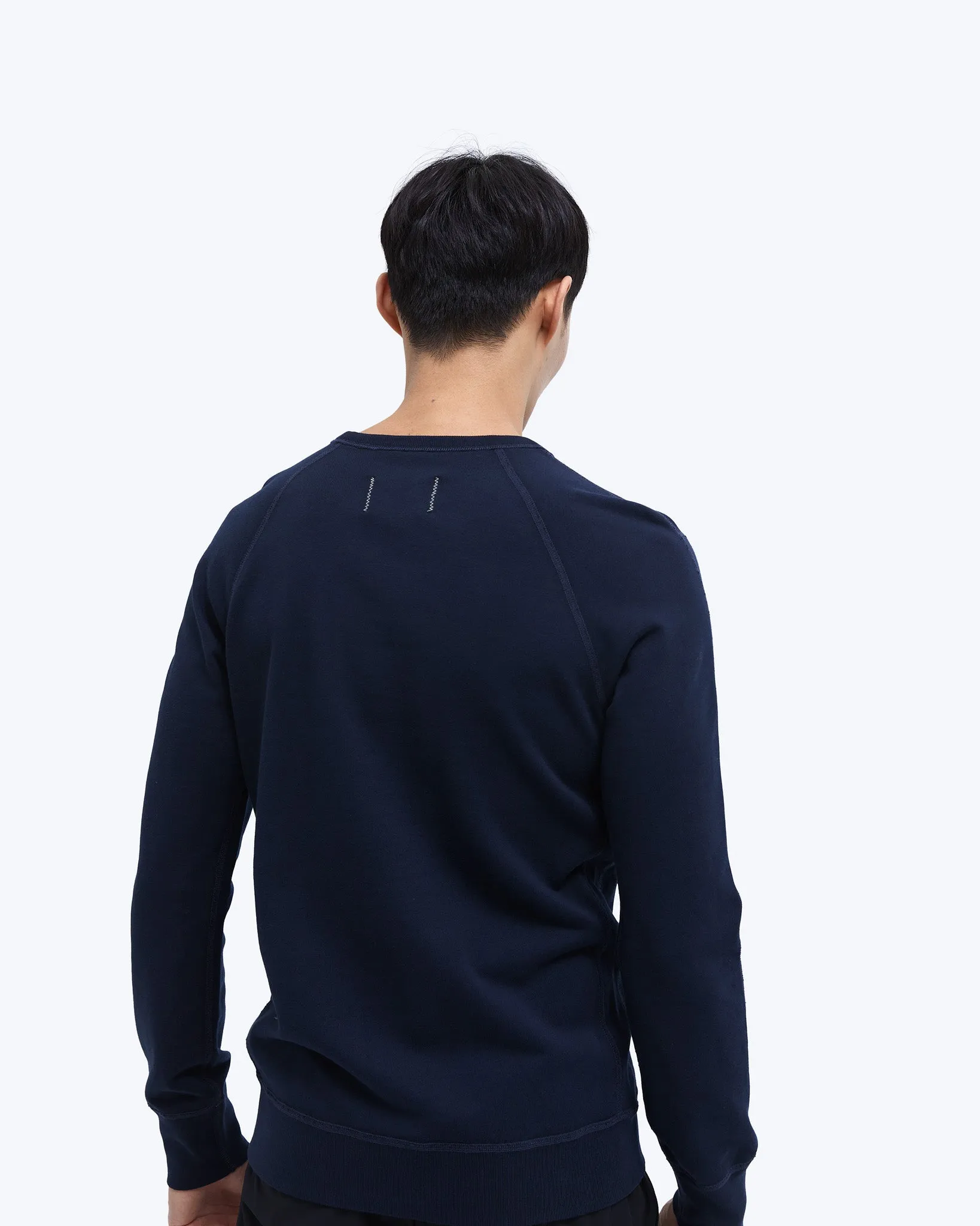 Lightweight Terry Slim Crewneck