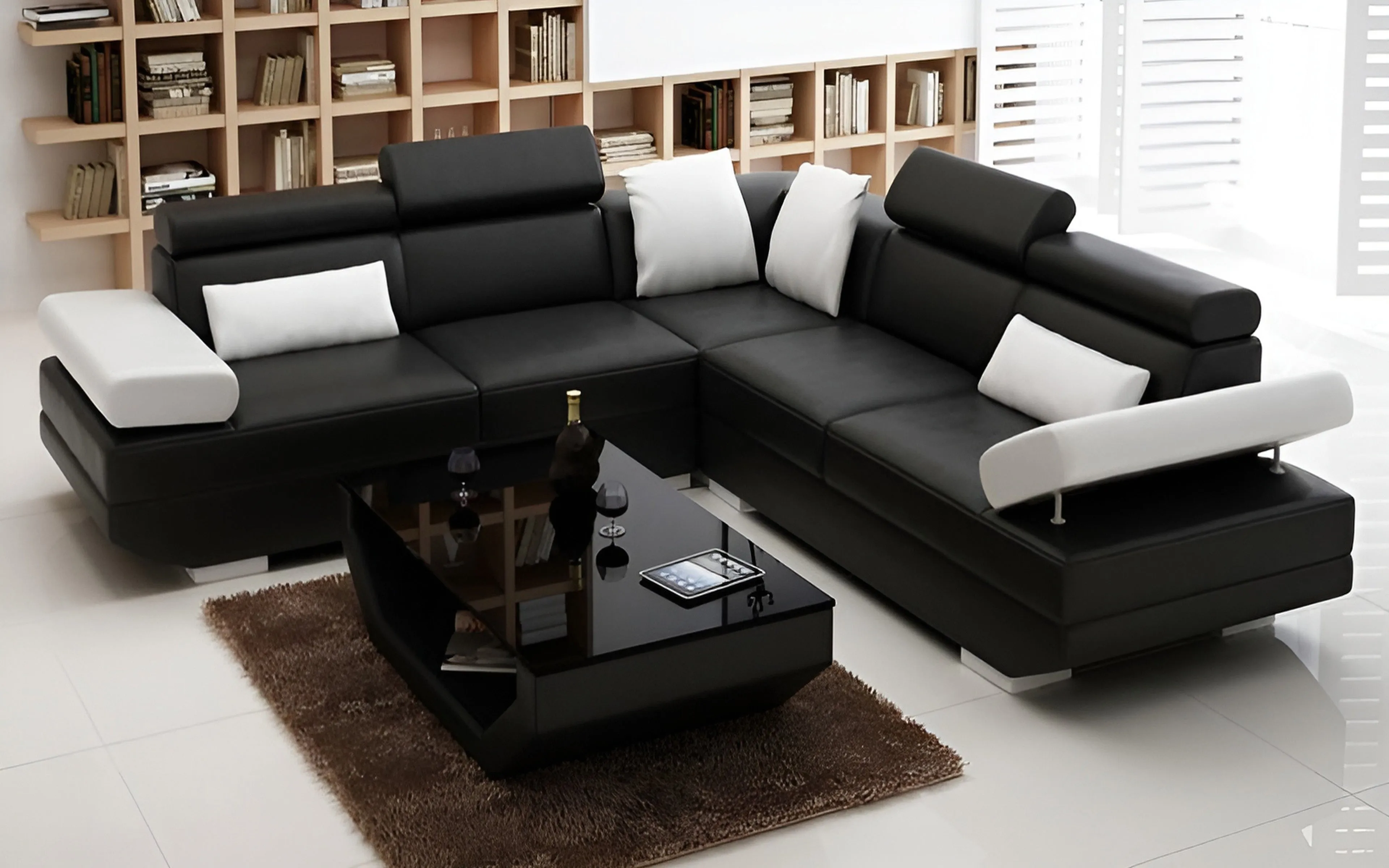 Merdell Modern Leather Sectional