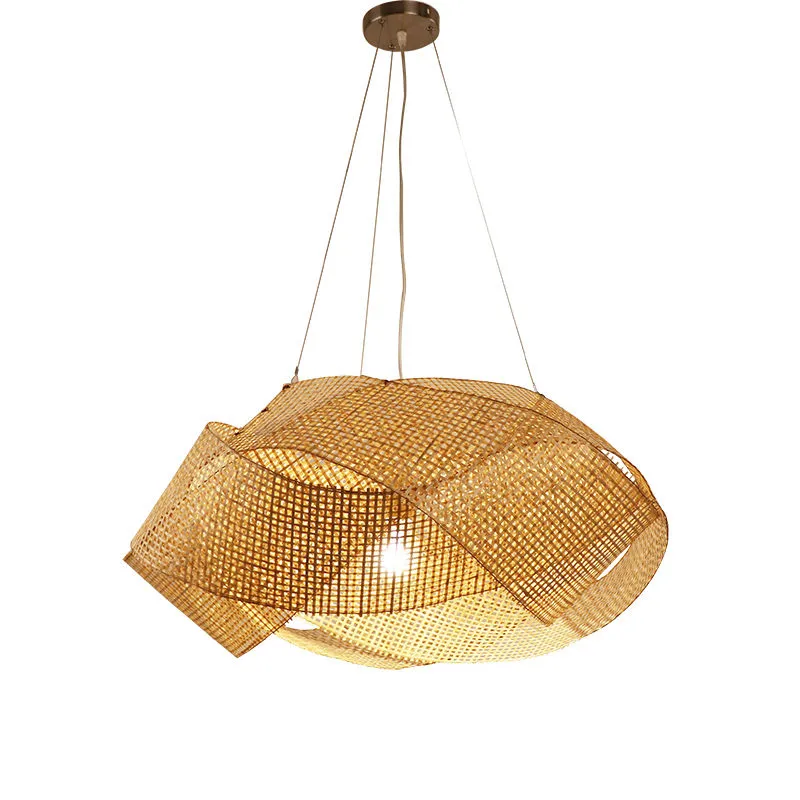 Modern Bamboo Entwined Ceiling Light