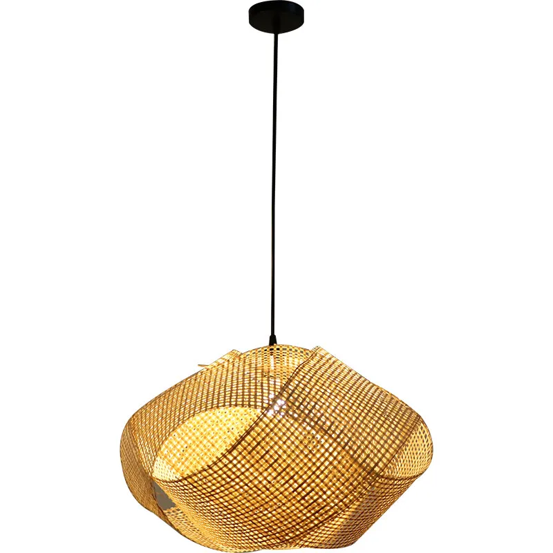 Modern Bamboo Entwined Ceiling Light