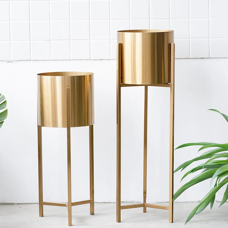 Modern Brass Plant Stand