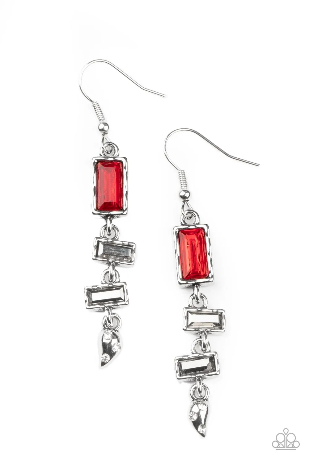 Modern Day Artifact - Red Earring