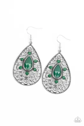 Modern Garden - Green Earrings