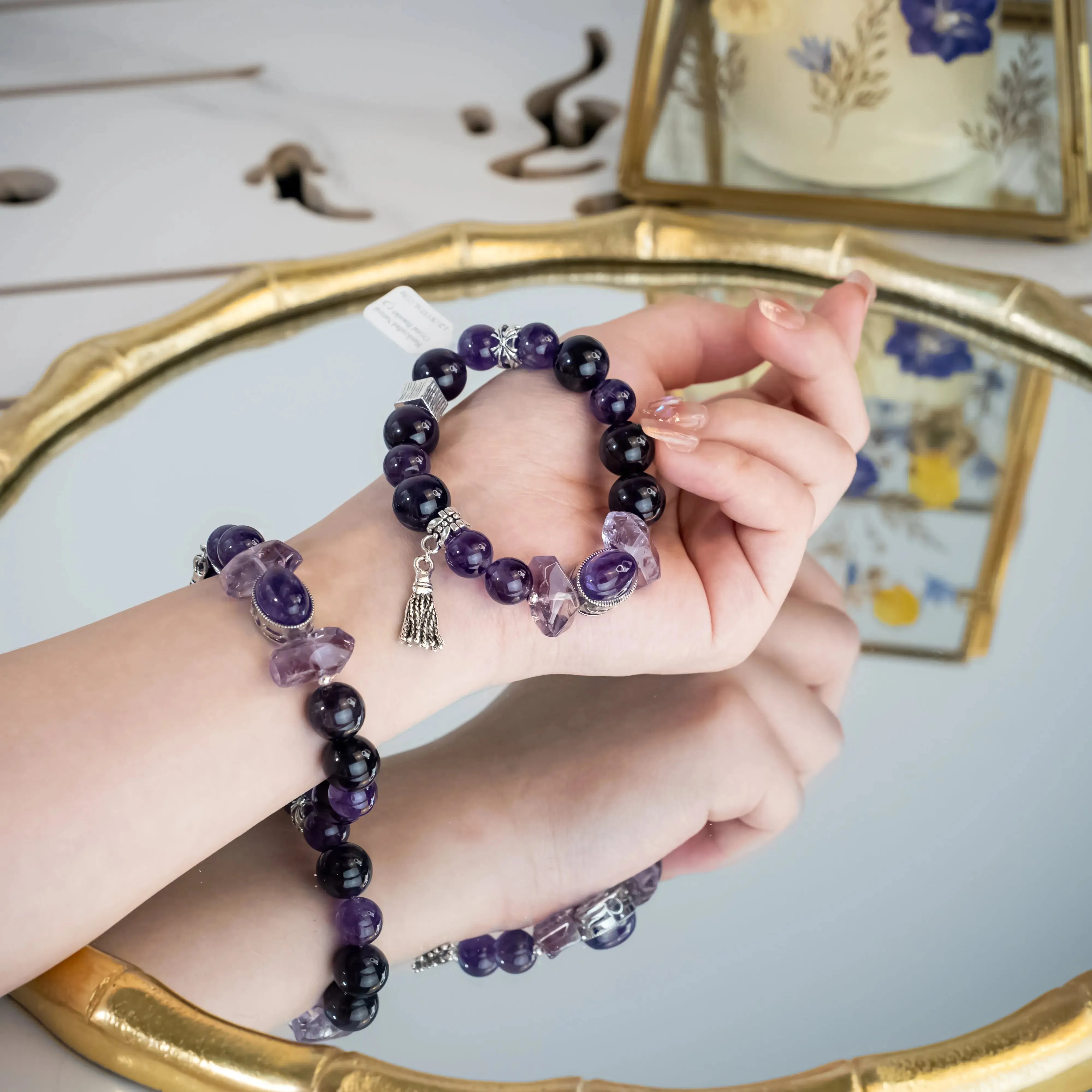 Natural Amethyst stone bracelet