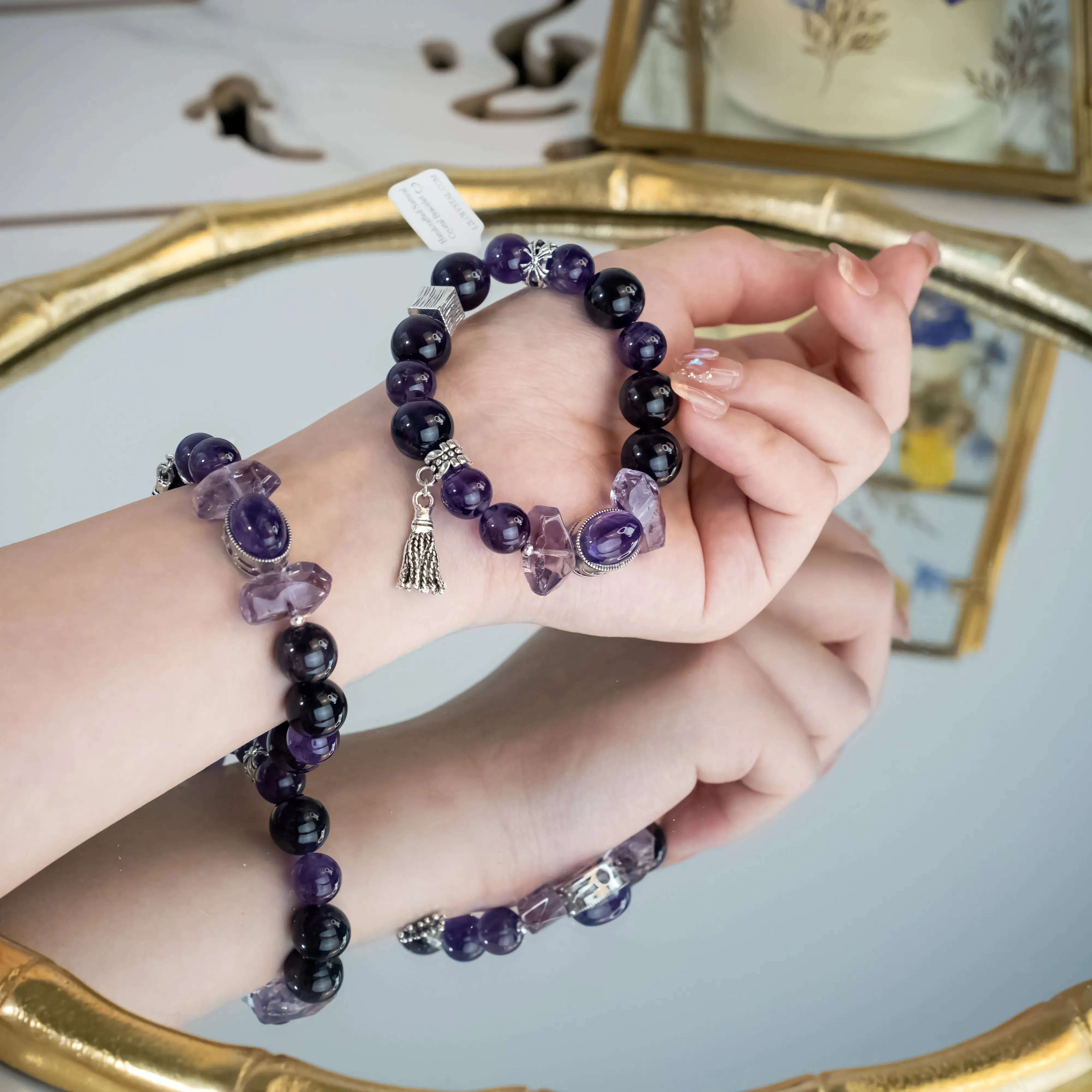 Natural Amethyst stone bracelet