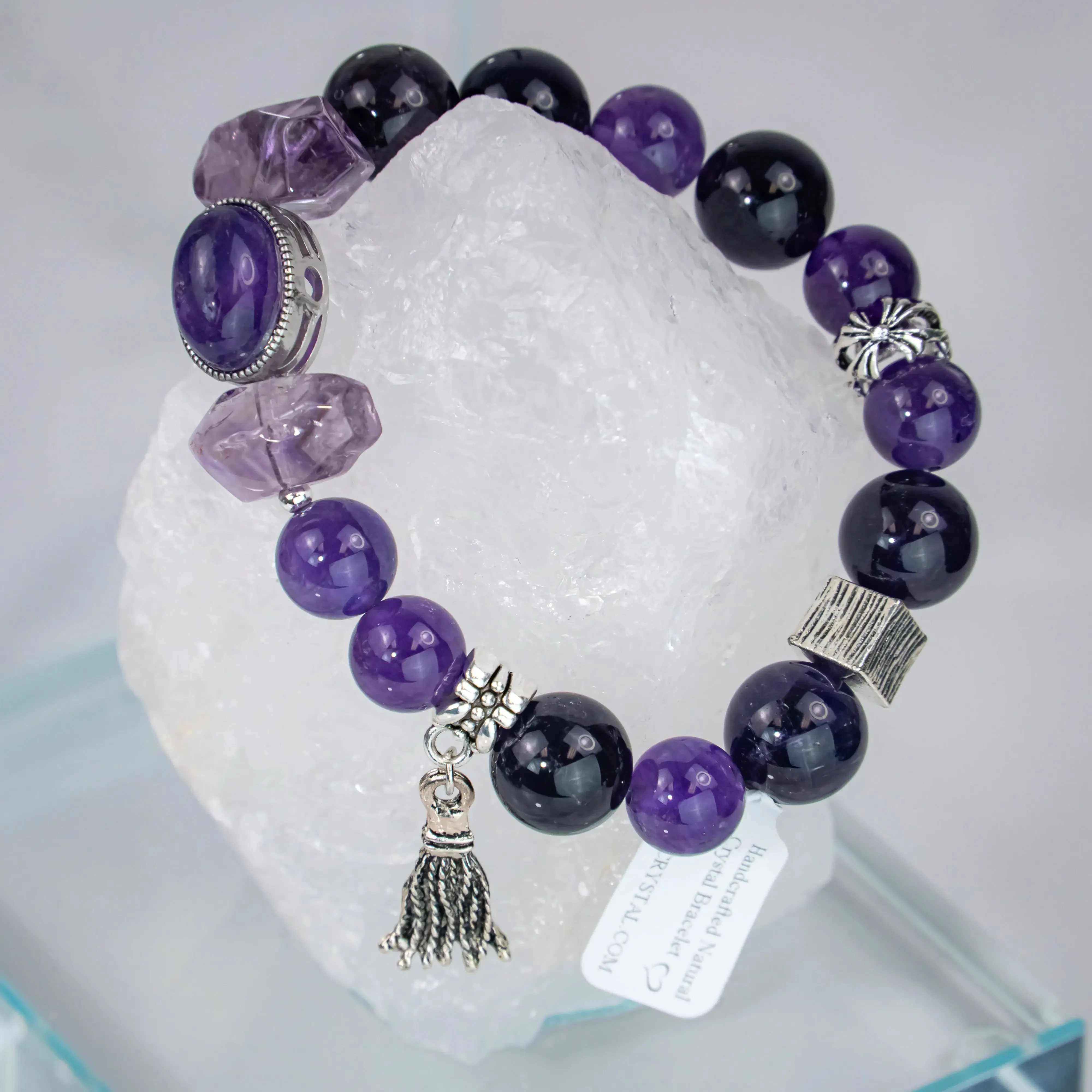 Natural Amethyst stone bracelet