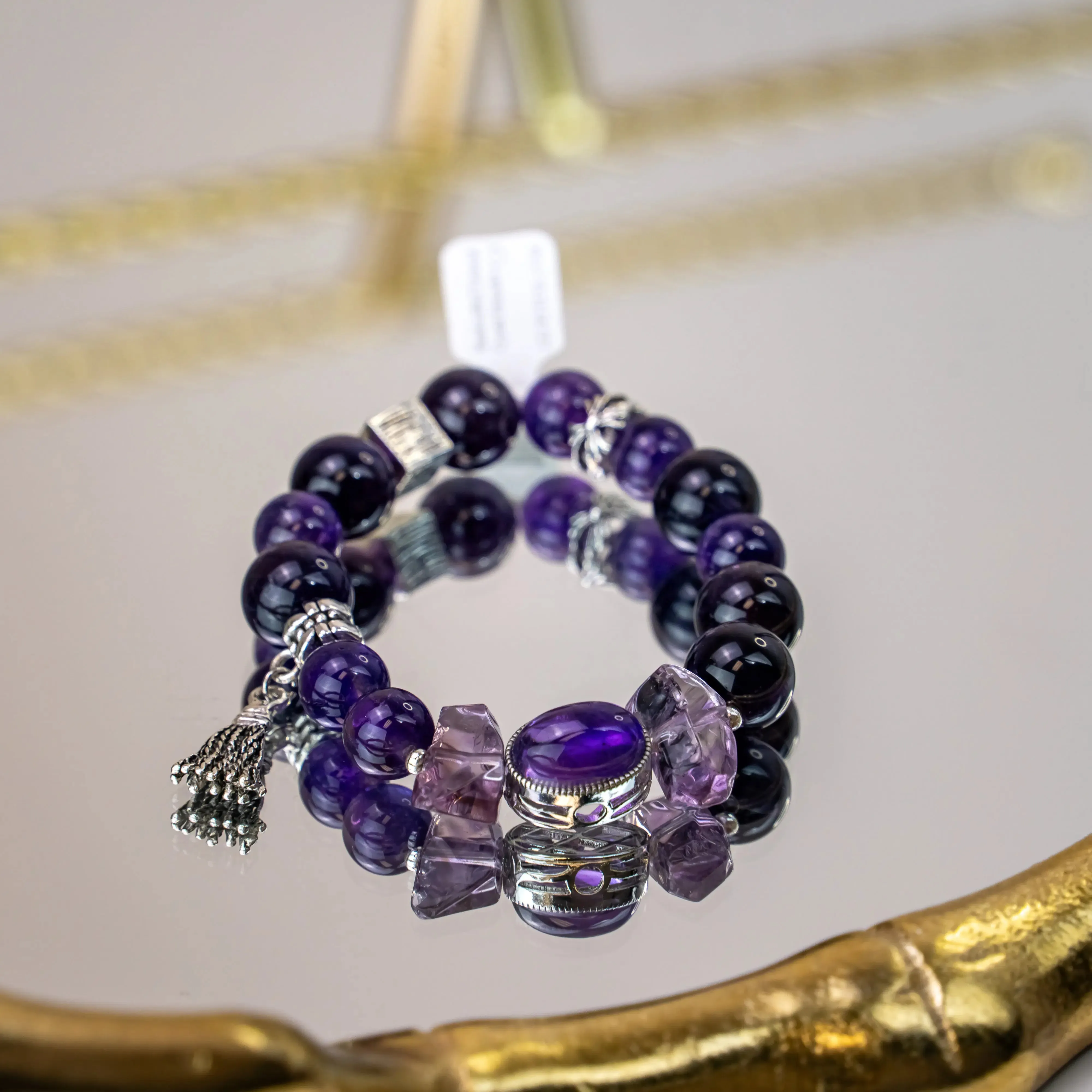 Natural Amethyst stone bracelet