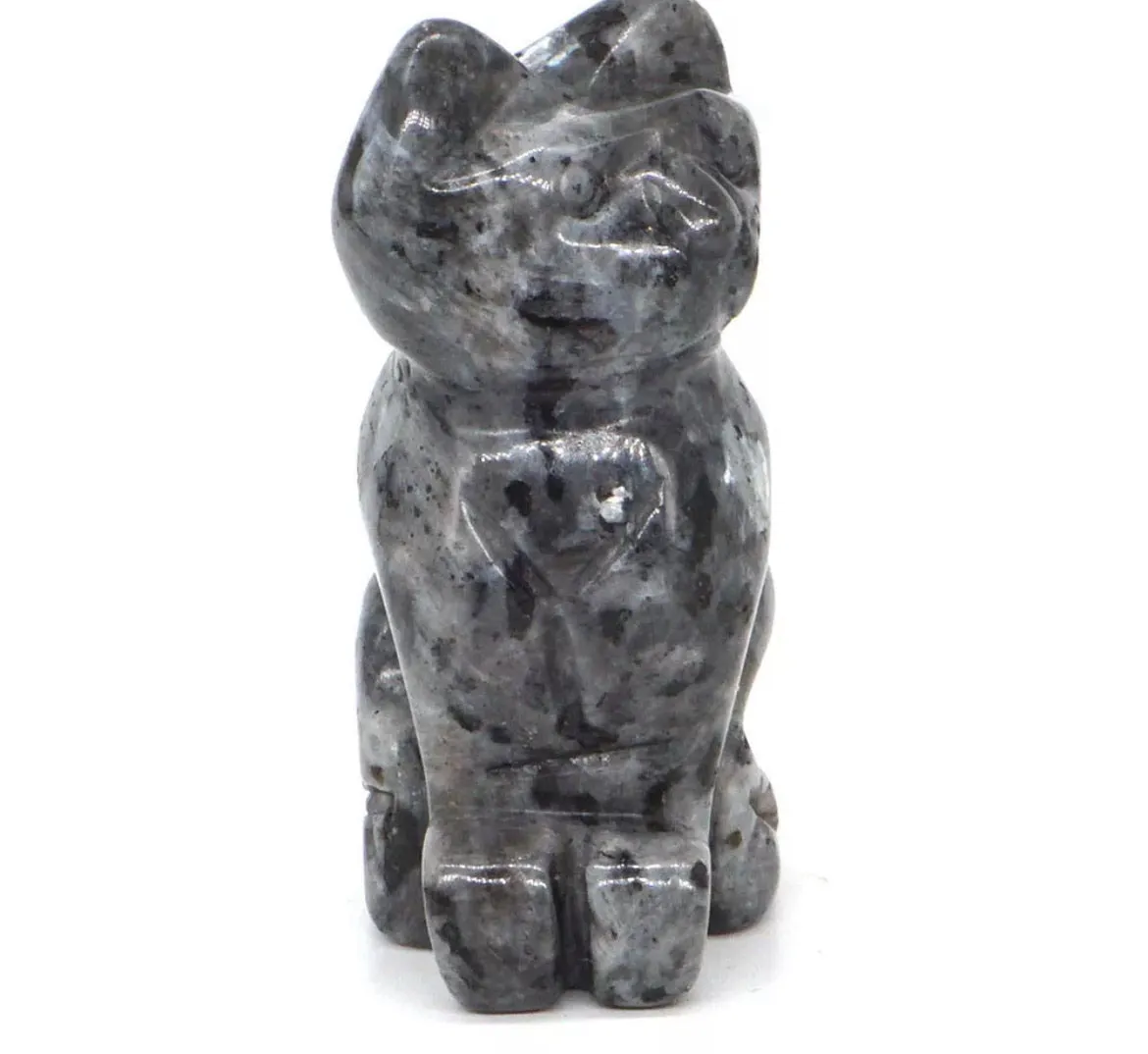 Natural Larvikite Gemstone Cat