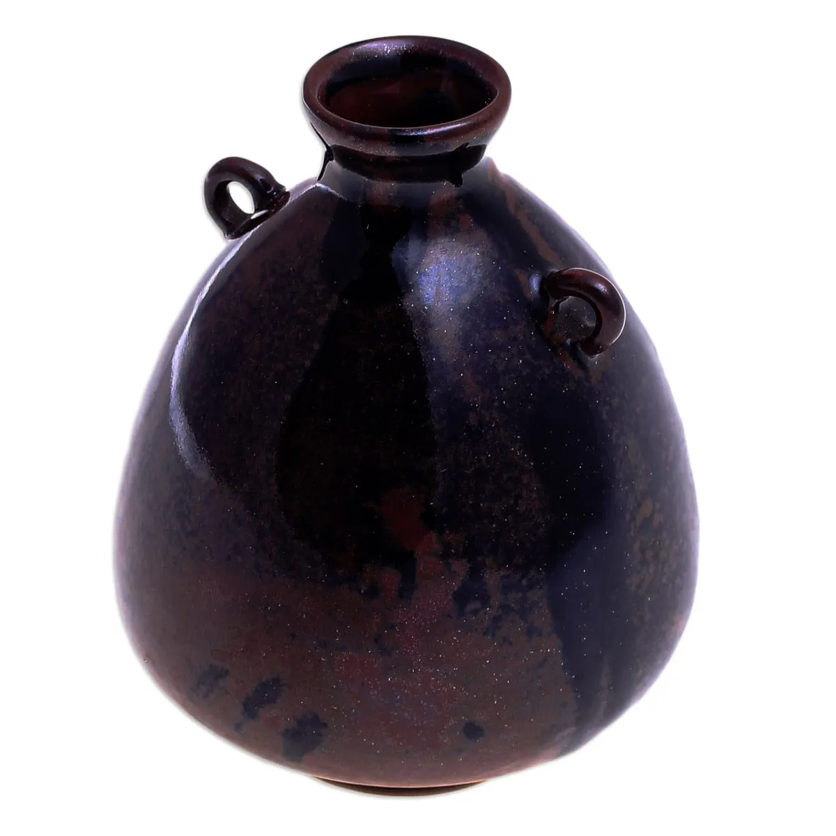 Novica Chiang Mai Rustic Ceramic Bud Vase