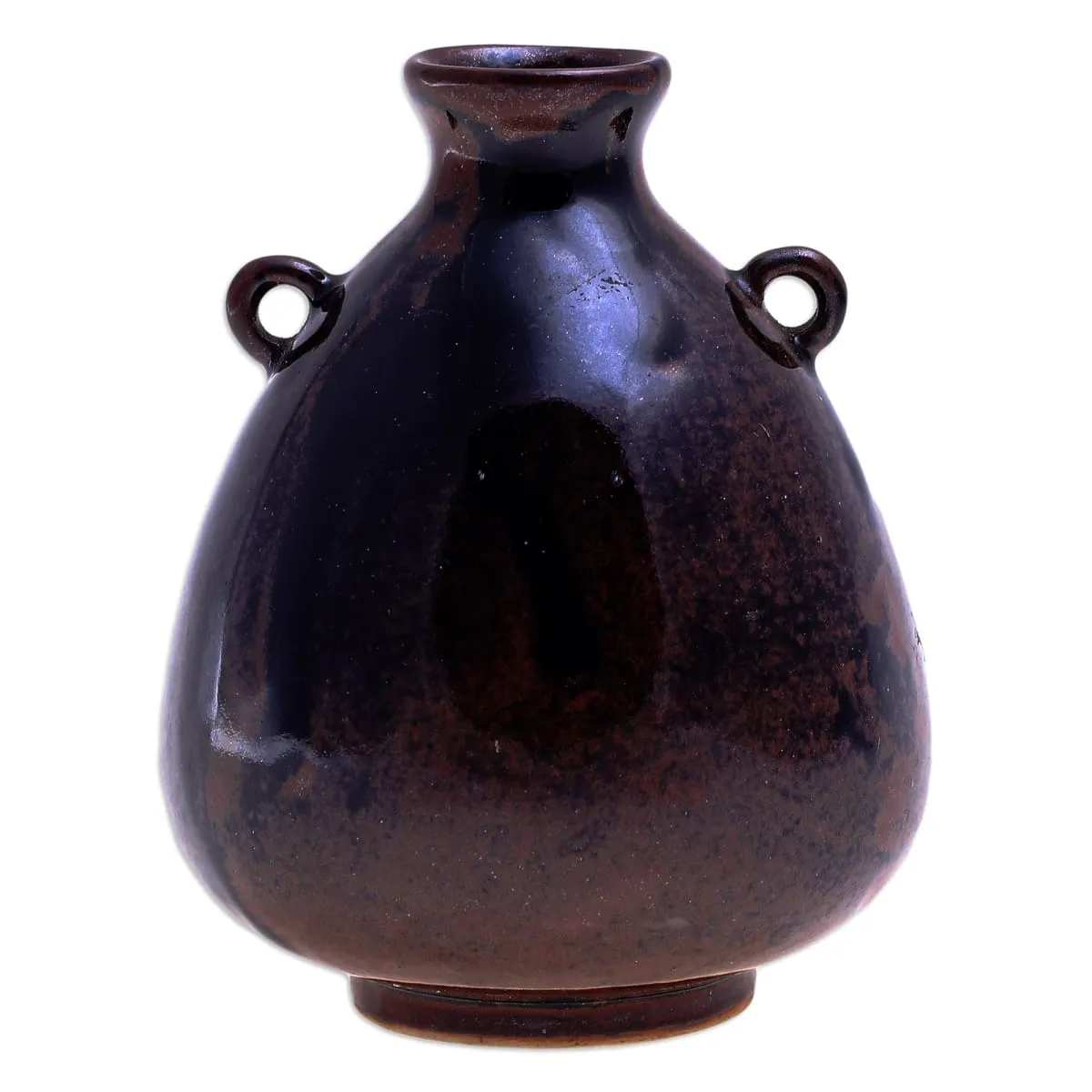 Novica Chiang Mai Rustic Ceramic Bud Vase