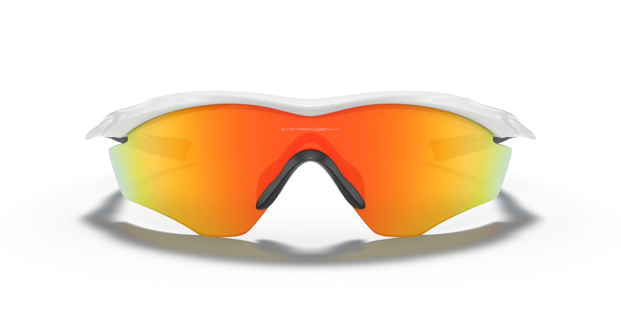 Oakley M2 Frame XL Fire Iridium Lenses Polished White Frame