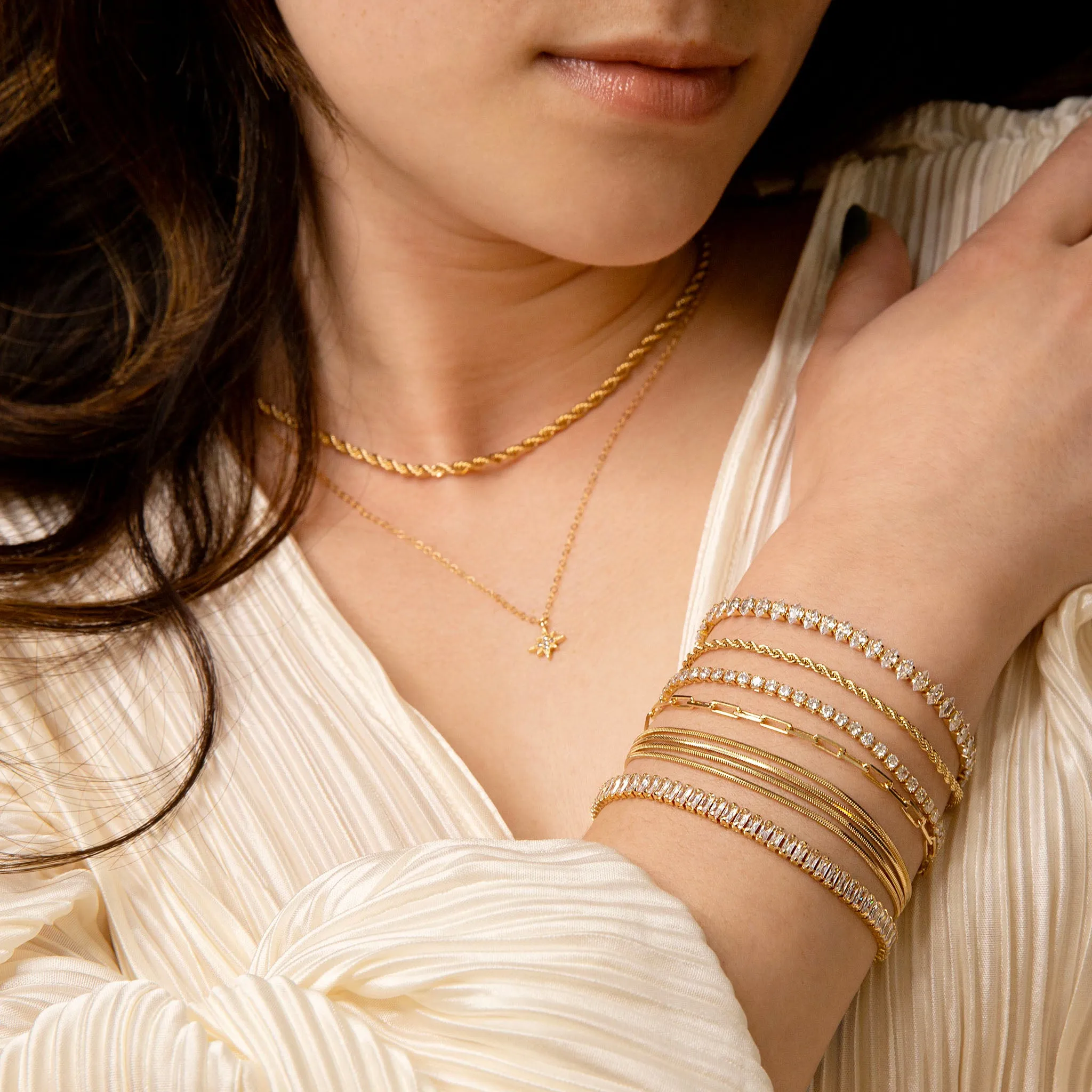 Palermo Layered Slinky Chain Bracelet