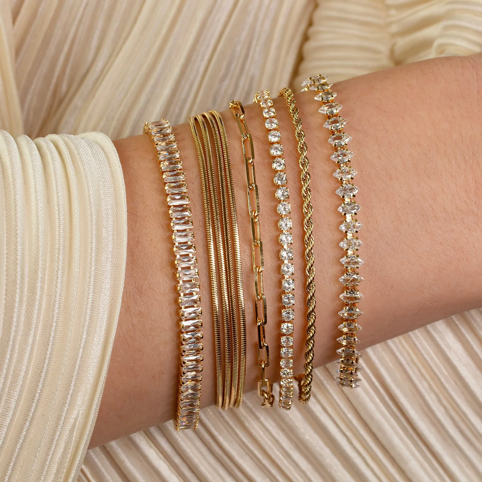 Palermo Layered Slinky Chain Bracelet