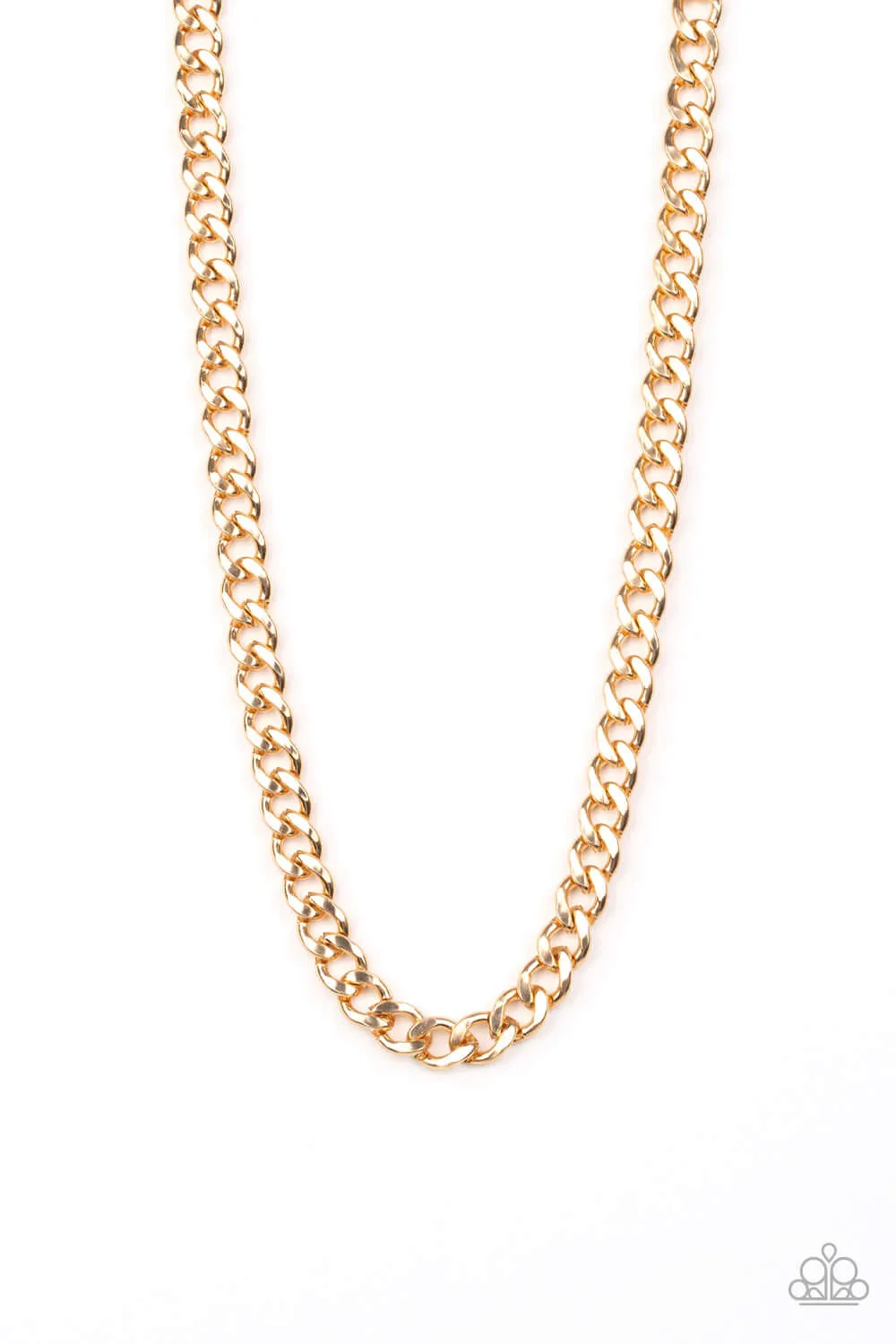 Paparazzi Accessories  - Alpha #N834 Box 9 - Gold Urban Necklace