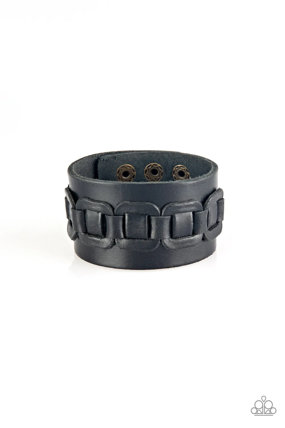 Paparazzi Accessories  - Dont Tread On Me #B361 Case 5 - Black Urban Bracelet