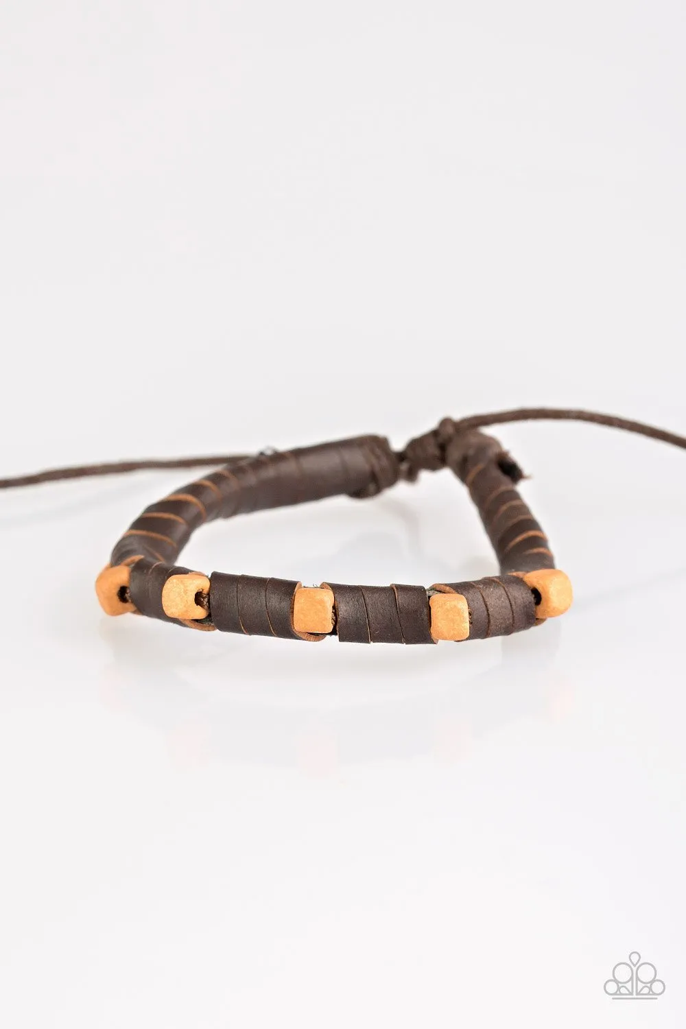 Paparazzi Backwoods Backpacker - Brown Urban Bracelet