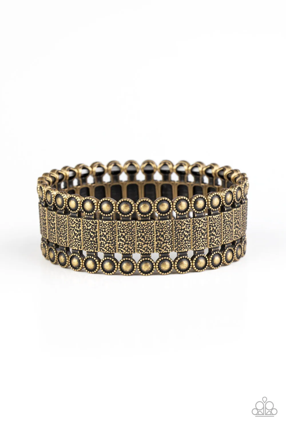 Paparazzi Rustic Rhythm Brass Bracelet