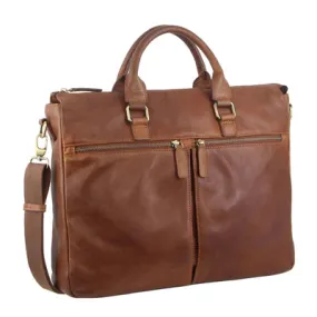 Pierre Cardin Rustic Leather Computer Bag PC3296