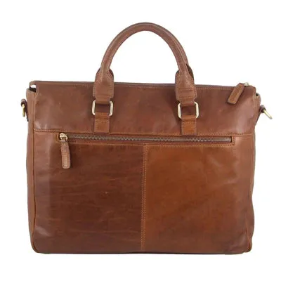 Pierre Cardin Rustic Leather Computer Bag PC3296