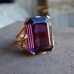 Retro Amethyst Ring