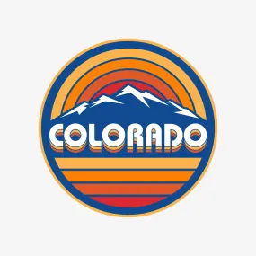 Retro Colorado Sticker