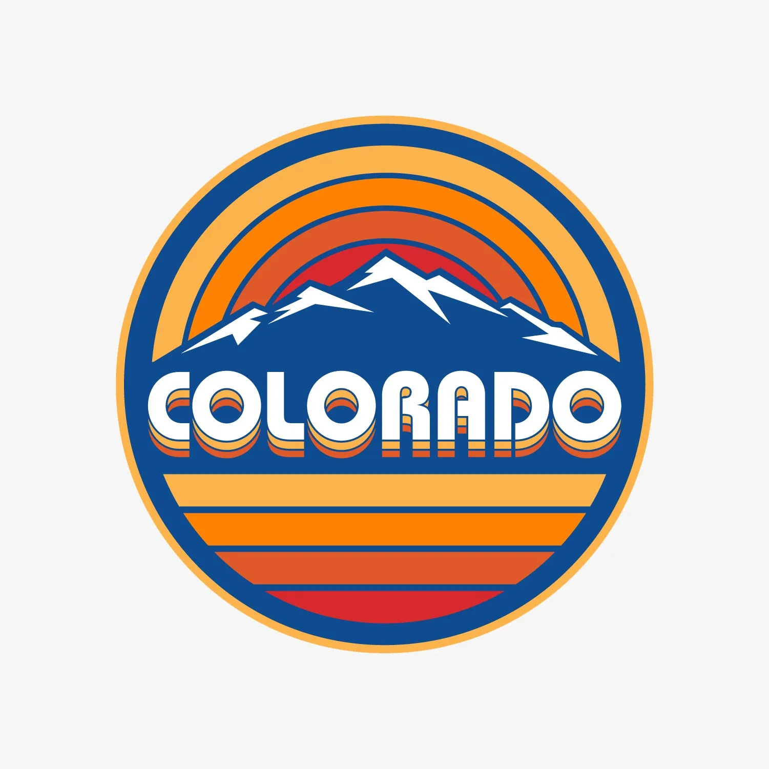 Retro Colorado Sticker