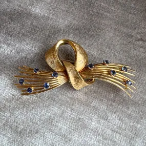 Retro Sapphire Brooch, Cartier