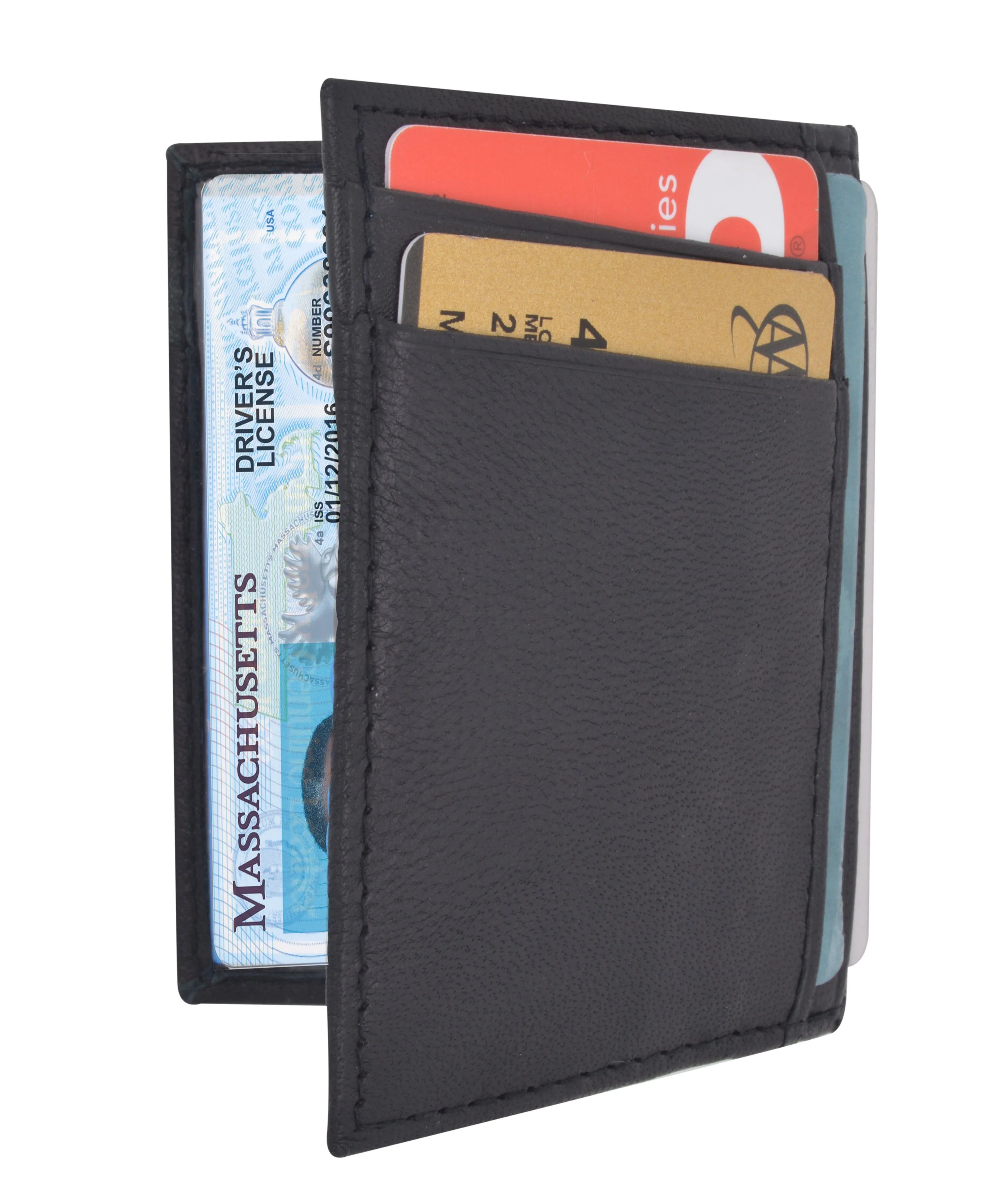 RFID Slim Design Leather Card Case