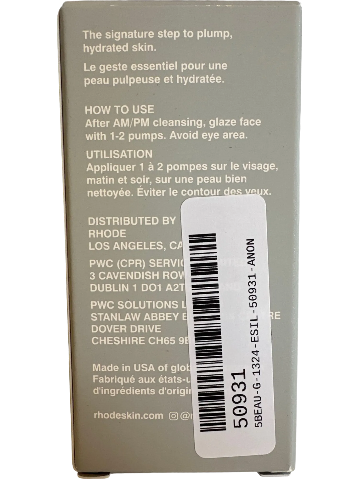 Rhode Peptide Glazing Fluid Hydration Skincare