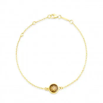 Round Delicate Dune Bracelet - Gold