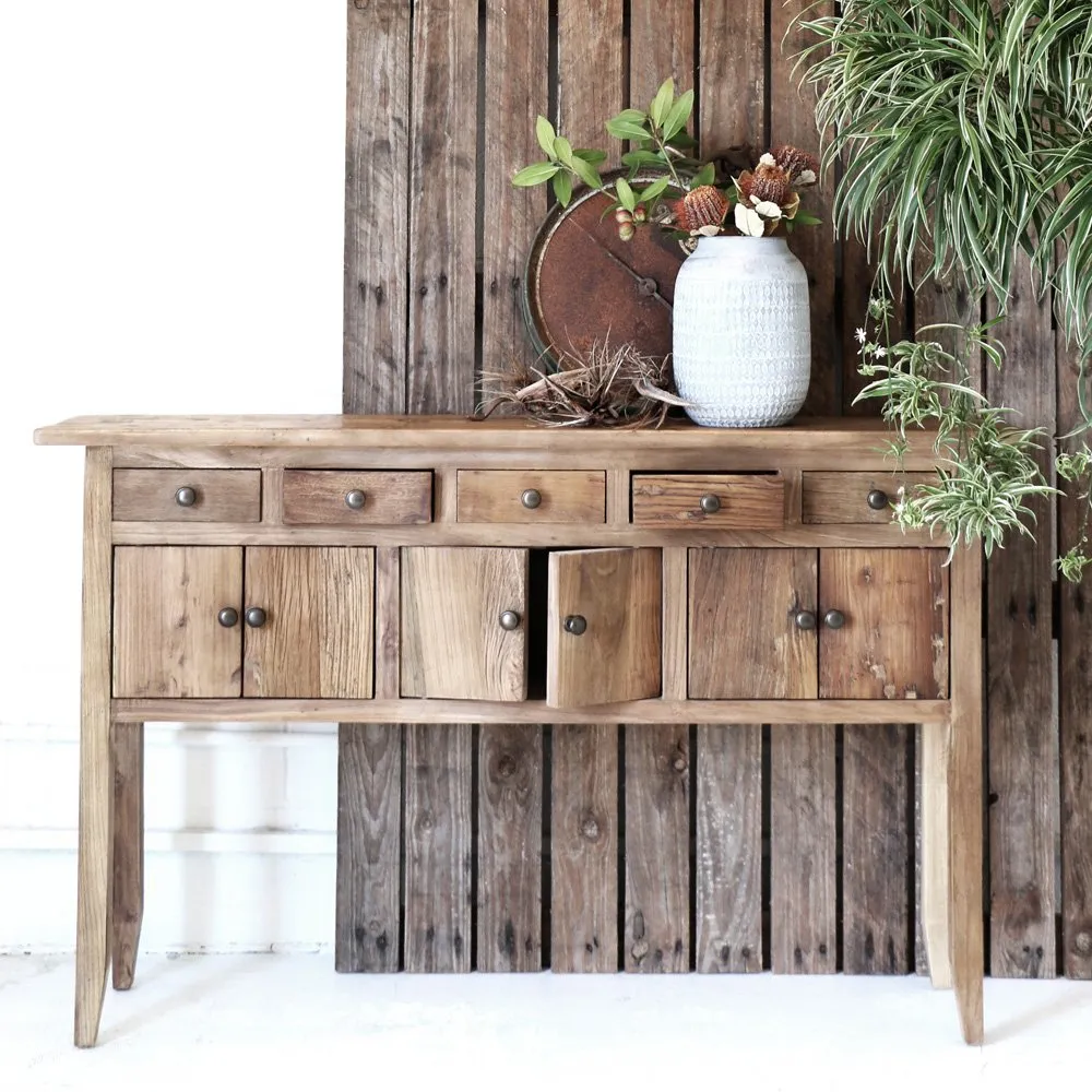 RUSTIC ELM CONSOLE