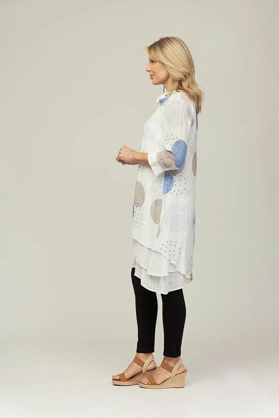 Saloos Triple-Layered Shirt Dress