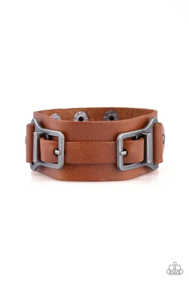 Scout It Out Brown-Urban Bracelet