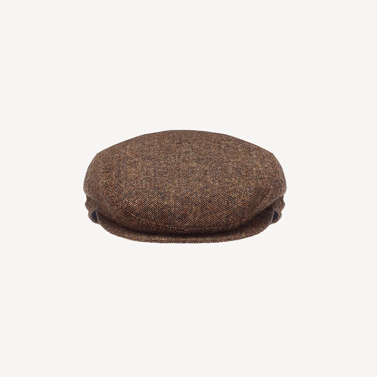 Slim Cap - Brown Melange Wool