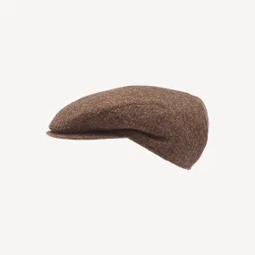 Slim Cap - Brown Melange Wool