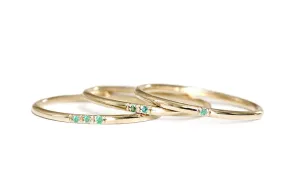 Slim Stacking Emerald Ring