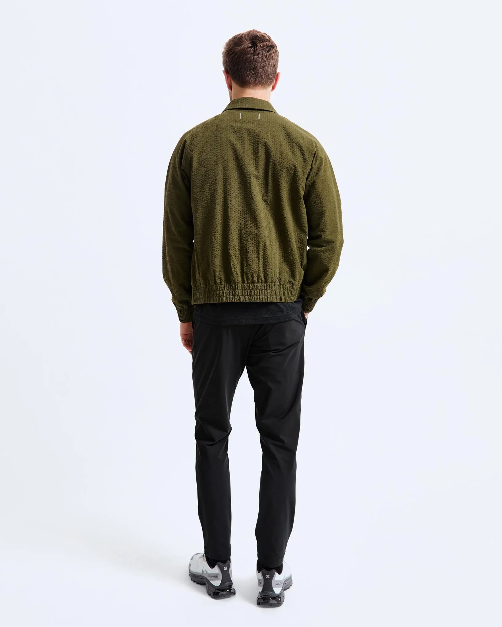 Stretch Warp Knit Slim Coach's Pant