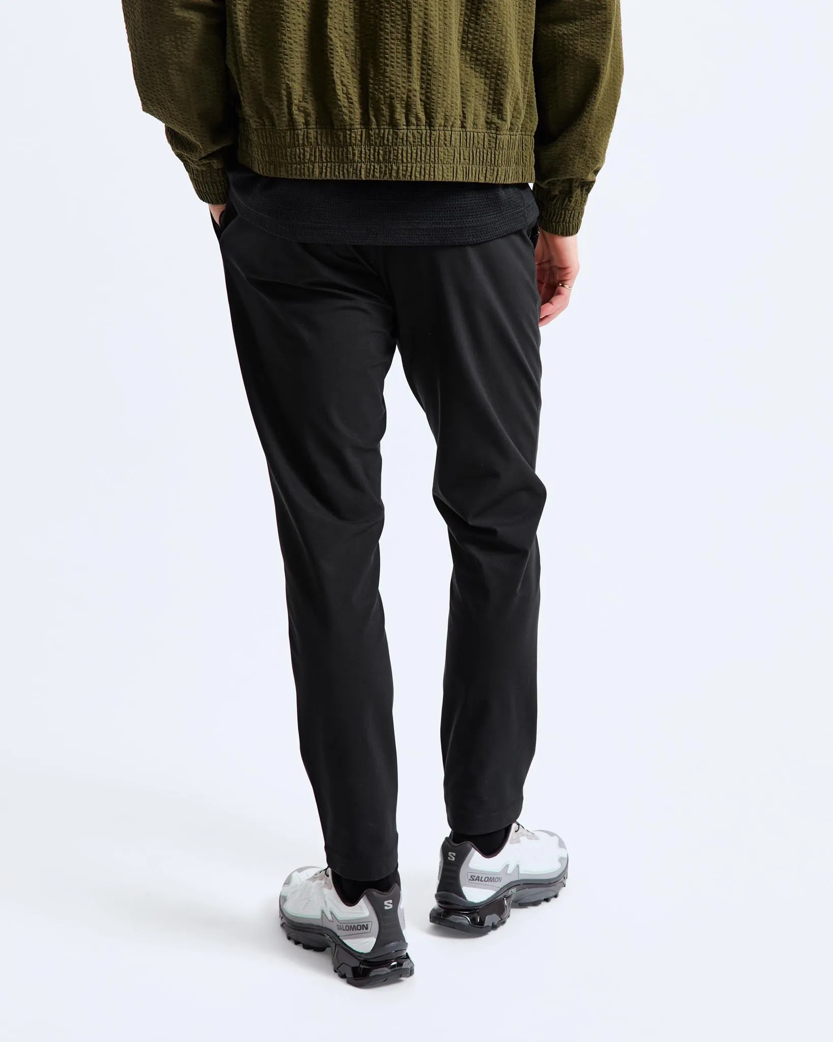 Stretch Warp Knit Slim Coach's Pant